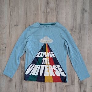 Mini Boden UFO Explore The Universe T-shirt, 8-9Y (V4)